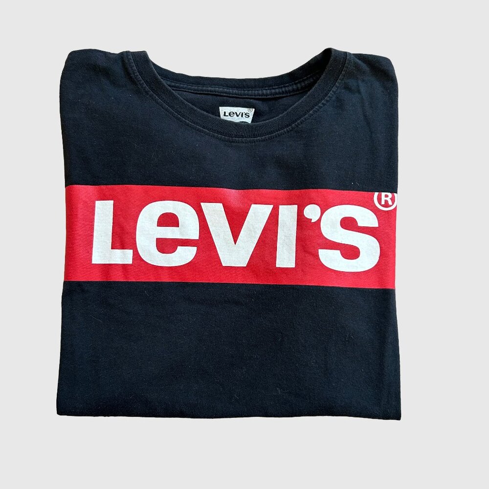 Levi's Kid's Graphic Cotton T-Shirt - Black - Large